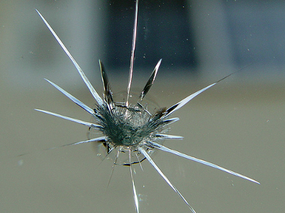 Rock Chip on a Windshield